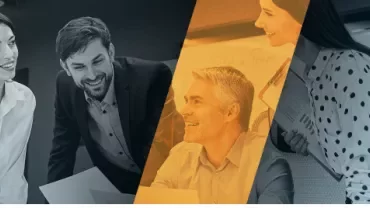Grupo de personas en una reunión de trabajo.