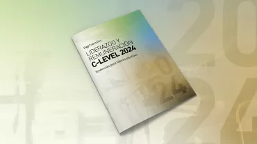 Portada de un informe titulado 'Liderazgo y Remuneración C-Level 2024'.