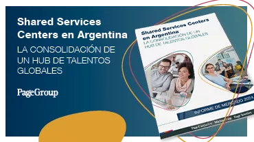 Folleto de centros de servicios compartidos en Argentina con foco en talento global.